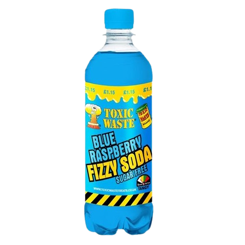 Toxic Waste Blue Raspberry Fizzy Soda Sugar Free PM £1.19 (500ml)