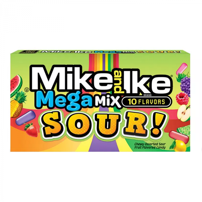 Mike & Ike Sour Mega Mix Theatre Box (141g)