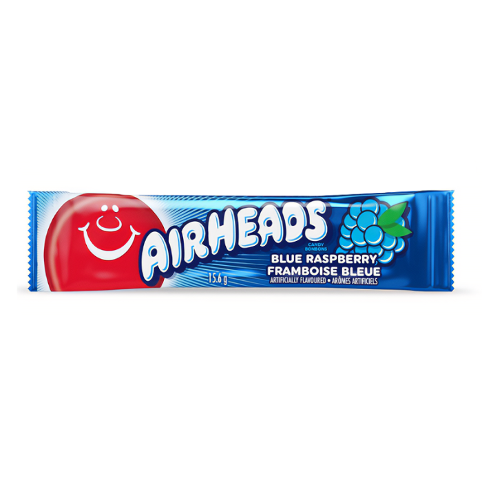 Airheads Blue Raspberry Chewy Candy Bar (16g)