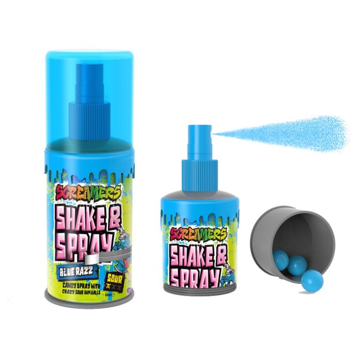 Zed Candy Screamers Blue Raspberry Shake & Spray (60ml)